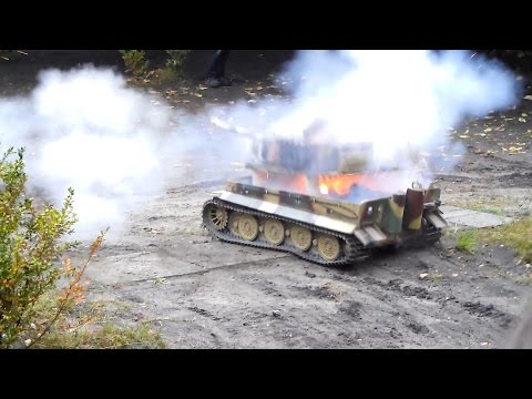 brennender Panzer